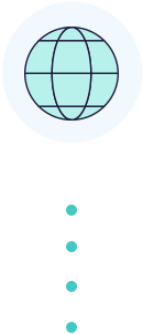 footer globe